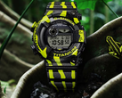Casio Frogman GW-8200TPF-1JR "Poison Dart" (na zdjęciu) na tle lasu. (Źródło zdjęcia: Casio Japan)