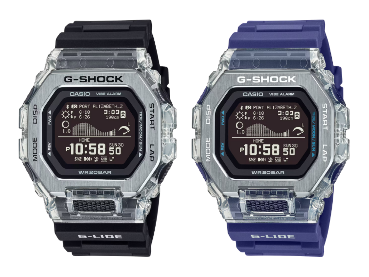Od lewej do prawej: zegarki Casio GBX100S-1 i GBX100S-2. (Źródło zdjęcia: Casio)