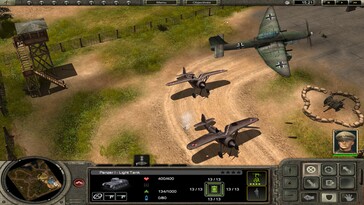 Na zdjęciu: zrzut ekranu z rozgrywki z gry „Codename Panzers – Phase One”.