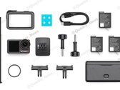 DJI Osmo Action 5 Pro będzie wyposażony w 3 baterie dla dłuższych sesji nagraniowych. (Źródło zdjęcia: @Quadro_News via Twitter/X)