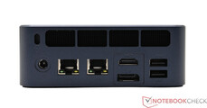 Tył: Zasilacz, 2x 2.5G Lan, HDMI, DisplayPort, 2x USB
