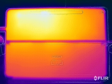 Temperatury powierzchni w teście obciążeniowym (tył)