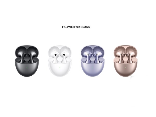 Huawei FreeBuds 6 można kupić w czterech kolorach. (Źródło zdjęcia: Huawei)