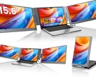 Potrójny monitor przenośny KYY X90E jest wyposażony w dwa 15,6-calowe panele IPS (źródło obrazu: KYY)