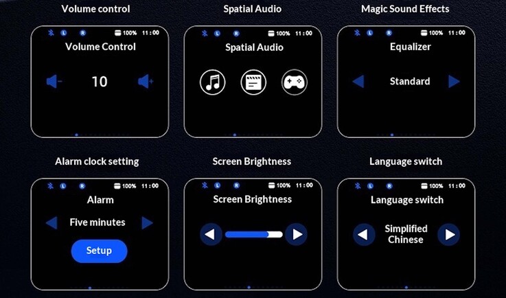 Różne ustawienia można wprowadzać bezpośrednio na wyświetlaczu