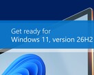 Oficjalny baner promocyjny firmy Microsoft zapowiadający nadchodzącą wersję systemu Windows 11 o numerze 26H2.