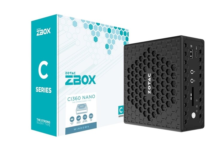 Bezwentylatorowy Zotac Zbox CI360 nano ma zaledwie 0,9 litra objętości. (Źródło obrazu: Zotac)