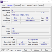 CPU-Z: płyta główna