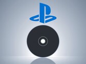Pusta płyta PS5 widoczna poniżej logo PlayStation