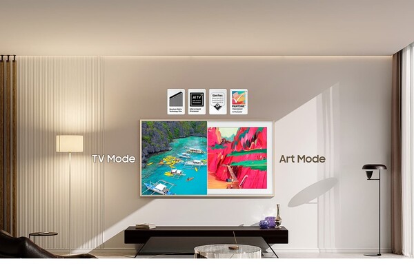 Telewizor Samsung The Frame Pro ma wyświetlacz Neo QLED z mini diodami LED. (Źródło zdjęcia: Samsung)