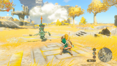Walka w The Legend of Zelda: Tears of the Kingdom w wersji Switch 2 (źródło obrazu: Nintendo of America)