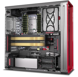 Lenovo ThinkStation P5 - wnętrze urządzenia. (Źródło obrazu: Lenovo)