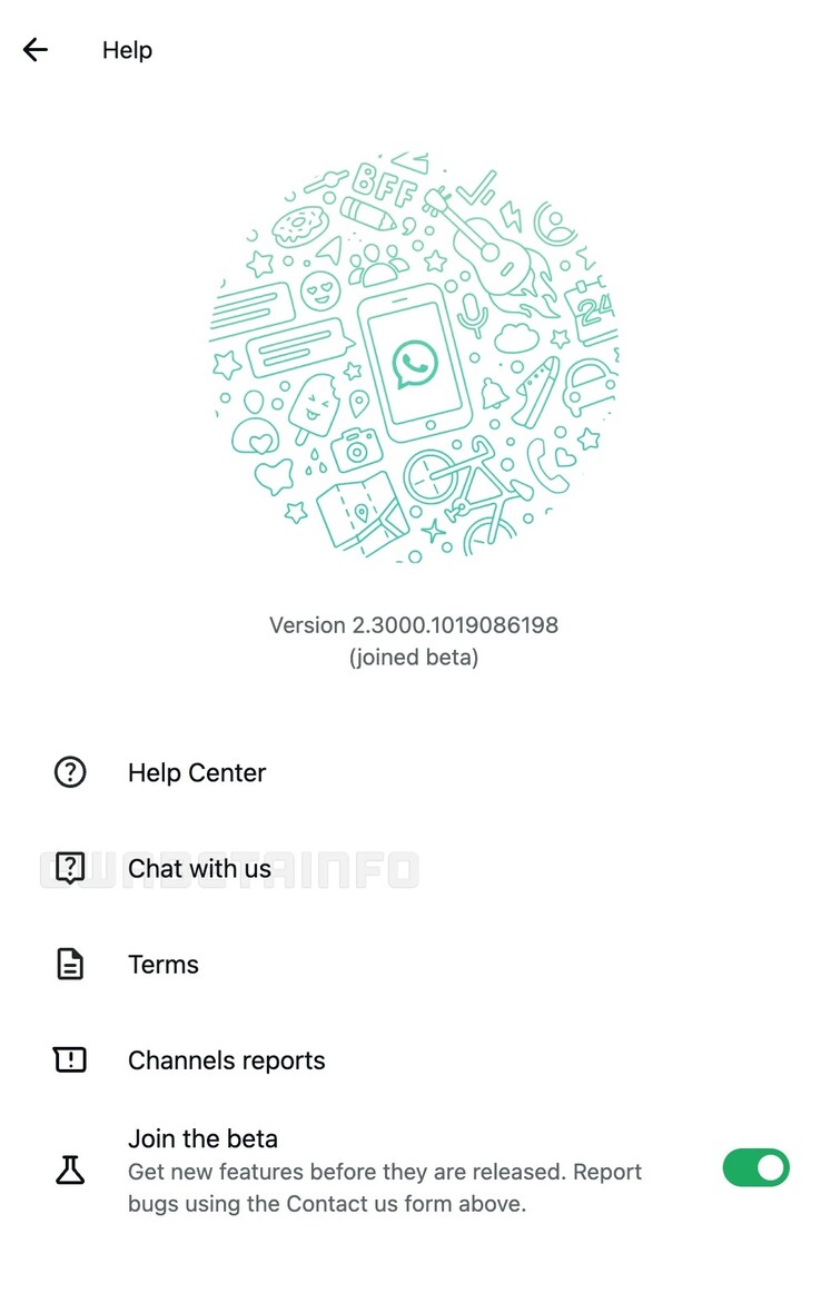 Wersja beta klienta internetowego WhatsApp ujawnia nową opcję "Czatuj z nami". (Źródło obrazu: WABetaInfo)