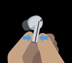 Podobno oficjalny rysunek przedstawiający Galaxy Buds3 Pro. (Źródło zdjęcia: Android Authority)