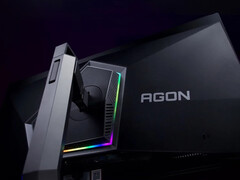AOC Agon 6 Pro AG326UZD posiada regulowaną podstawkę i zamontowane z tyłu podświetlenie RGB. (Źródło obrazu: AOC)