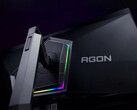 AOC Agon 6 Pro AG326UZD posiada regulowaną podstawkę i zamontowane z tyłu podświetlenie RGB. (Źródło obrazu: AOC)