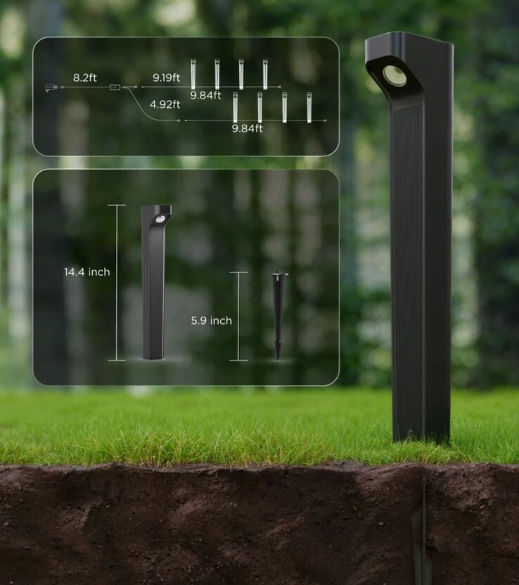 Zewnętrzne oświetlenie ścieżki Govee 2 Lite