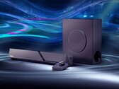 Soundbar ROG Gjallar Gaming jest wyposażony w bezprzewodowy subwoofer oraz centrum sterowania.