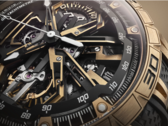 Roger Dubuis Excalibur Spider Flyback chronograph (na zdjęciu) ma różowo-złotą koronkę z lakierowanym pierścieniem, który pasuje do całej kolorystyki. (Źródło zdjęć: Roger Dubuis)