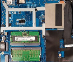 Dell G15 5530: CPU, GPU i moduły pamięci
