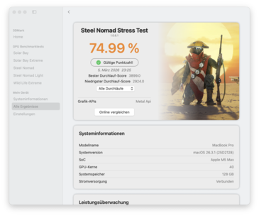 Steel Nomad Test warunków skrajnych (tryb automatyczny)