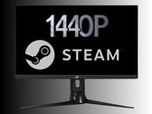 na zdjęciu monitor 1440p, taki jak ten używany przez graczy Steam (źródło zdjęcia: Asus, Steam z poprawkami)