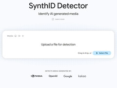 Strona internetowa Google SynthID Detector