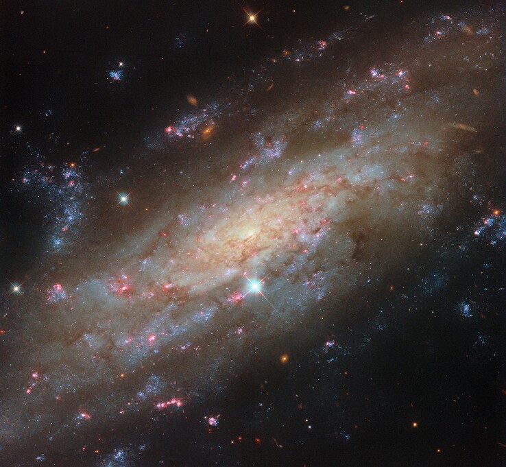 Zdjęcie wykonane przez Kosmiczny Teleskop Hubble'a przedstawiające NGC 3137.
