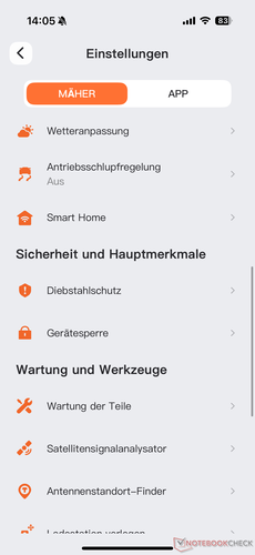 Menu ustawień (2)
