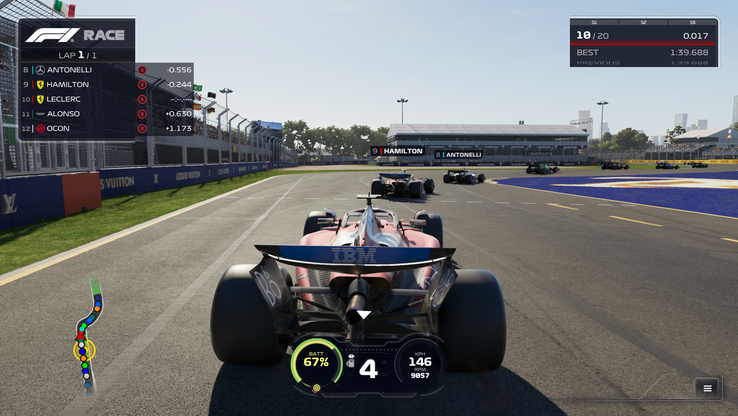 F1 25 z wyłączonym śledzeniem ścieżek (źródło obrazu: Anil Ganti, Notebookcheck)