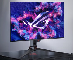 ASUS zaprezentuje ROG Swift OLED PG32UCDP podczas targów CES 2024. (Źródło zdjęcia: ASUS)