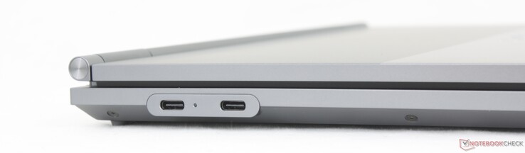 Po lewej: USB-C Thunderbolt 4 z DisplayPort 2.1 + Power Delivery, zestaw słuchawkowy 3,5 mm