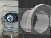 Na zdjęciu - obraz IRL jednokierunkowego wyłącznika (po lewej) i render projektu tego samego (po prawej). (Źródło zdjęcia: u/Chronus88 via r/3Dprinting)