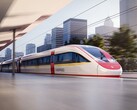 Rendering zespołu trakcyjnego Vinspeed firmy Siemens Mobility. Pociąg będzie wykorzystywał platformę Velaro Novo