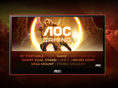 AOC GAMING 16G3 jest dostępny w czarno-czerwonym wykończeniu. (Źródło obrazu: AOC)
