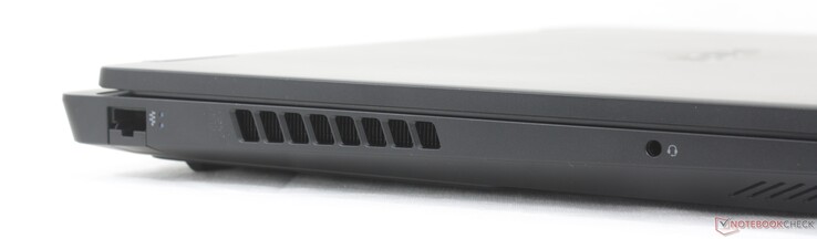 Po lewej: RJ-45 (10 Gb/s), zestaw słuchawkowy 3,5 mm