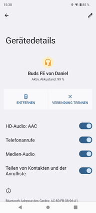 Ustawienia Bluetooth na smartfonach innych niż Samsung