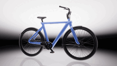 Seria VanMoof S6 wyposażona jest w silnik przedniego koła o mocy 250 W, który zapewnia maksymalną prędkość 25 km/h (15,5 mph) (źródło zdjęcia: VanMoof)