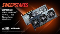 AMD rozdaje karty graficzne Radeon RX 9070 XT o tematyce Monster Hunter Wilds (źródło obrazu: AMD on X)