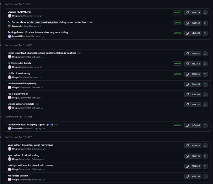 Wszystkie zmiany wprowadzone w nowej wersji RPCSX-UI-Android (Źródło obrazu: GitHub)