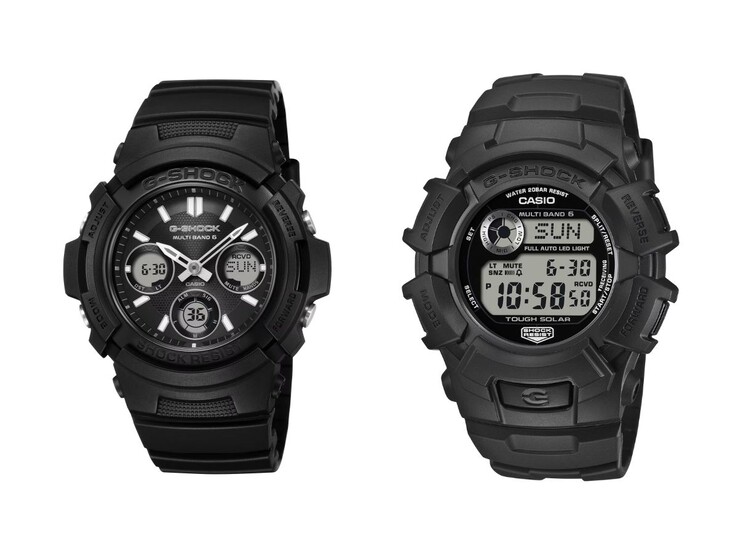Zegarki Casio G-Shock Fire Package 2026 AWG-M100FP-1A1 (po lewej) i GW-2320FP-1A2 (po prawej)
