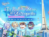 Oficjalna grafika promocyjna gry Honkai: Star Rail, wersja 4.5, „To Roll the Stars in Astropolis”.
