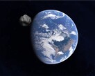 Obraz przedstawiający asteroidę zmierzającą w kierunku Ziemi. (Źródło zdjęcia: Batman111 - Pixabay)
