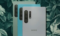 Fanowski koncept Sony Xperia 1 V pokazuje go z dodatkowym wyposażeniem w postaci aparatu. (Źródło obrazu: PEACOCK &amp;amp; Unsplash - edytowane)