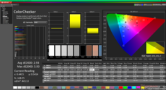 ColorChecker przed kalibracją (P3)