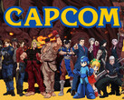 Logo firmy Capcom z postaciami z jej gier. Japoński wydawca w znacznym stopniu uniknął fali zwolnień, która dotknęła zachodnie studia gier.