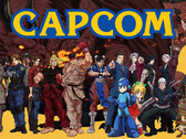 Logo firmy Capcom z postaciami z jej gier. Japoński wydawca w znacznym stopniu uniknął fali zwolnień, która dotknęła zachodnie studia gier.