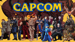 Logo firmy Capcom z postaciami z jej gier. Japoński wydawca w znacznym stopniu uniknął fali zwolnień, która dotknęła zachodnie studia gier.