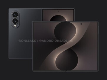 Nieoficjalny render Galaxy Wide Fold po całkowitym rozłożeniu.