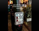 TikTok (zrzut ekranu) pokazujący zhakowany przycisk przejścia dla pieszych w Palo Alto. (Źródło zdjęcia: rosecampau na TikTok)